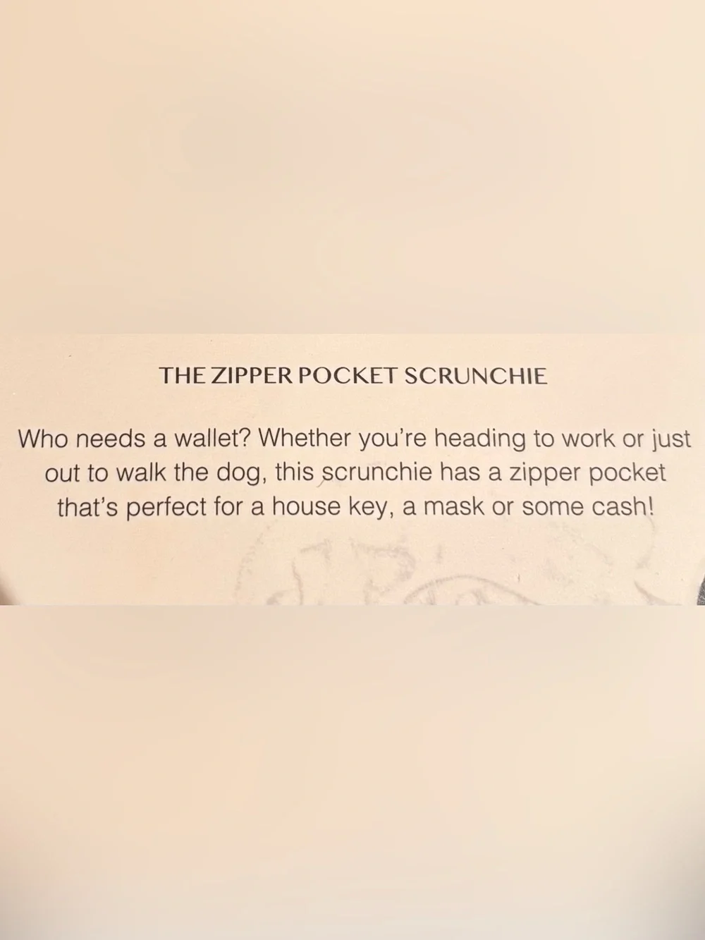 Zipper Pocket Scrunchie Kristin Ess Black